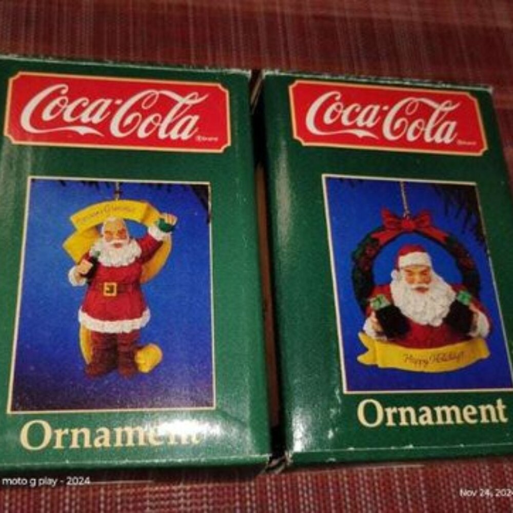 "2"  Vintage Coca Cola Ornamnents
